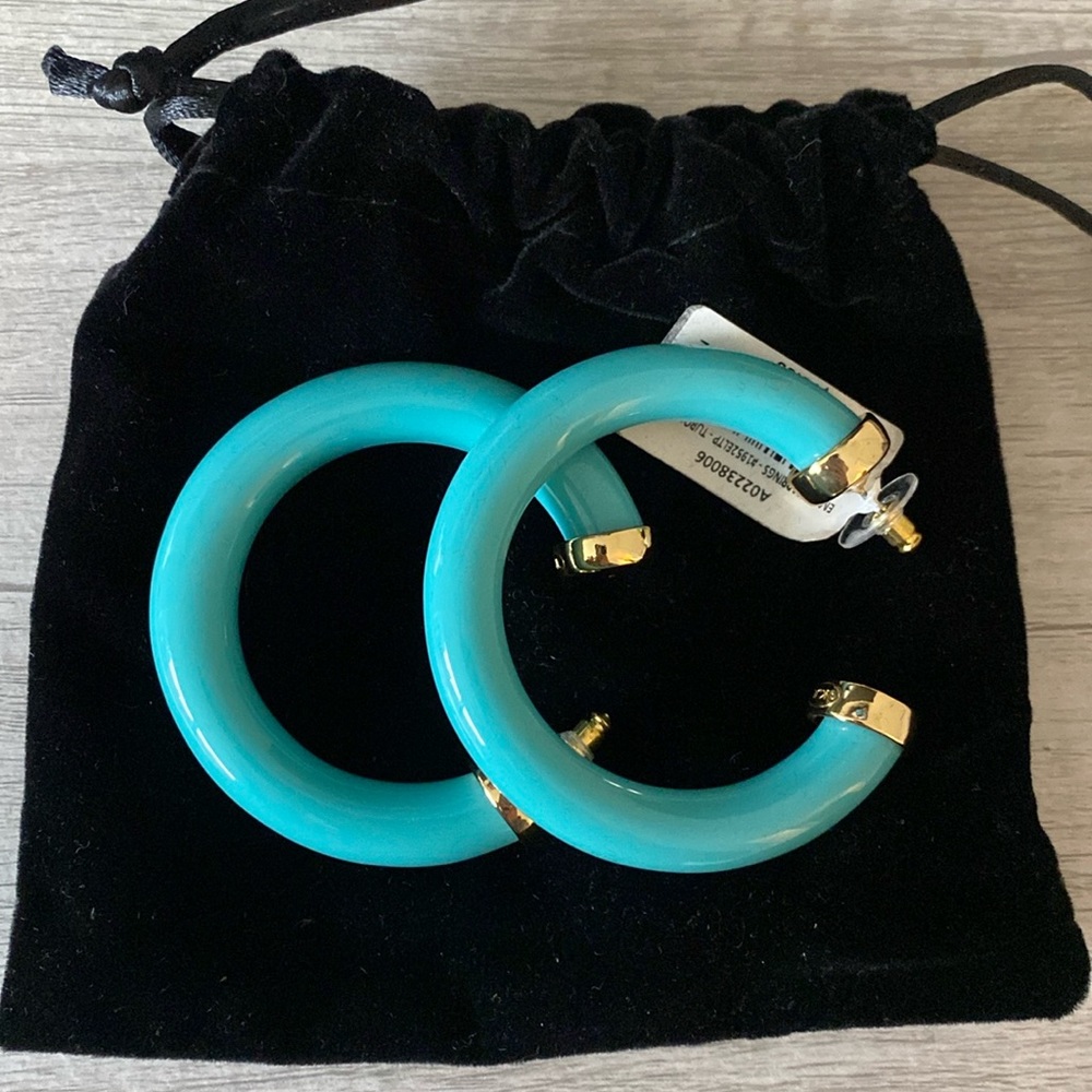 NWT Kenneth Jay Lane Hoop Earrings